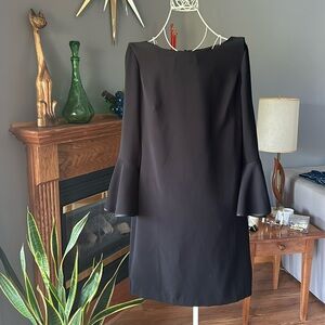 White House Black Market Black Dress Sz 14